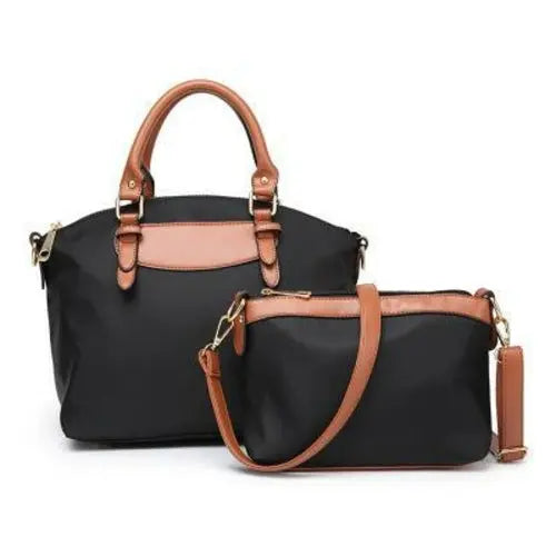 Two-Piece Nylon Cloth Handbags For Women - Puck's