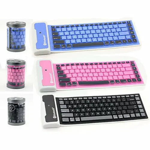 Type Out Of A Box With Flexible Silicone Bluetooth Keyboard - Puck's