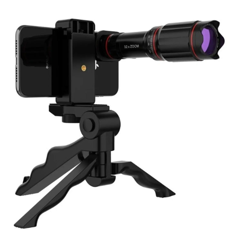 Ultra Crystal HD 32x Zoom Telescope Mobile Phone Camera Lens Set - Puck's