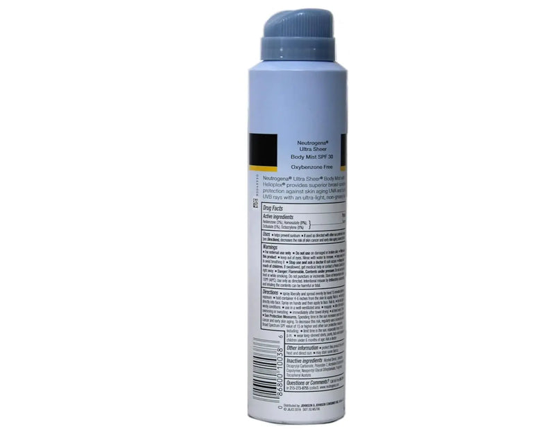 Ultra Sheer Spf#30 Body Mist Full Reach Spray 5 Ounce (148Ml) (6 Pack) - Puck's