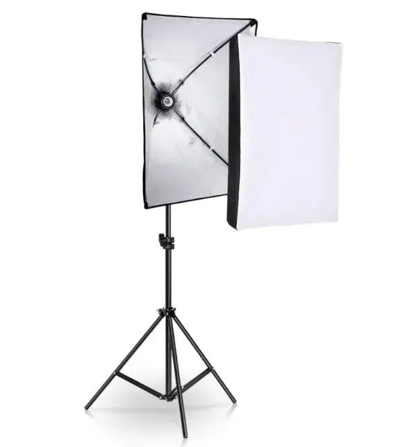 Universal Softbox Lighting Kit – 50x70CM, 2M Tripod, 85W Mushroom Light - Puck's