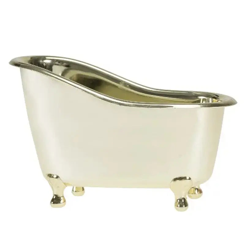 Valentine'S Day Bath and Body Gift Set for Her White Rose Jasmine Spa Bath Gift Set for Women in Elegant Gold Tub - Puck's