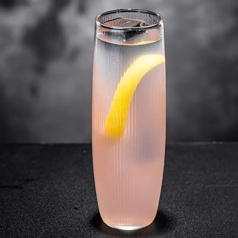 Vibrant Striped Cocktail Glasses - Insulated, Reusable, and - Puck's