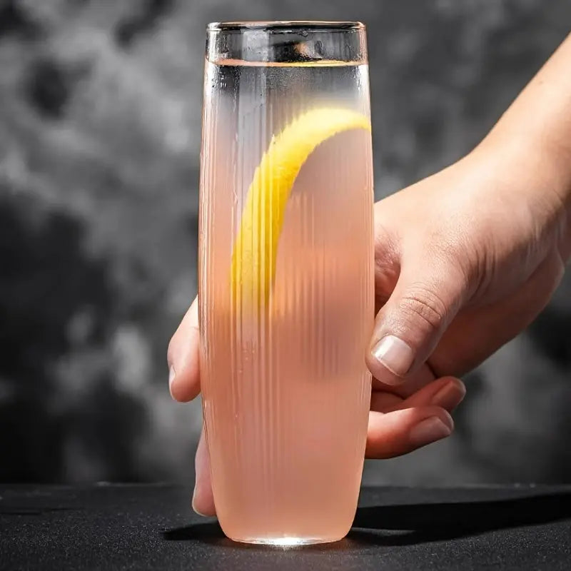 Vibrant Striped Cocktail Glasses - Insulated, Reusable, and - Puck's