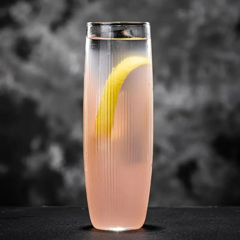 Vibrant Striped Cocktail Glasses - Insulated, Reusable, and - Puck's