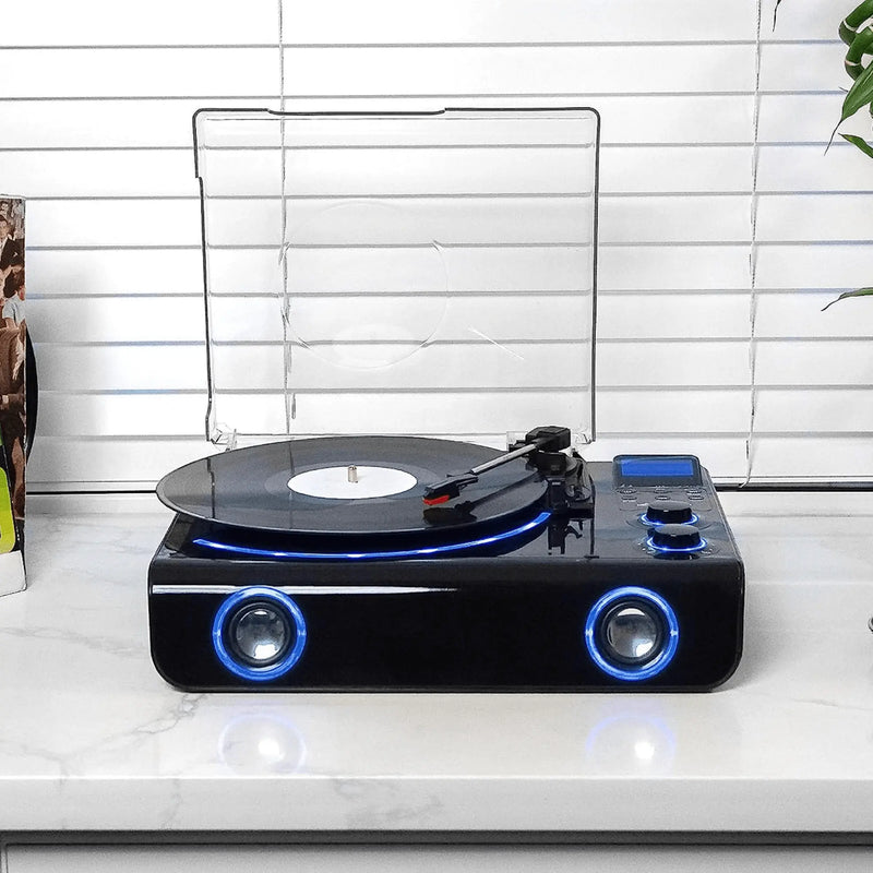 Victor Beacon Hybrid 5-in-1 Turntable System with Bluetooth & FM Radio - Puck's
