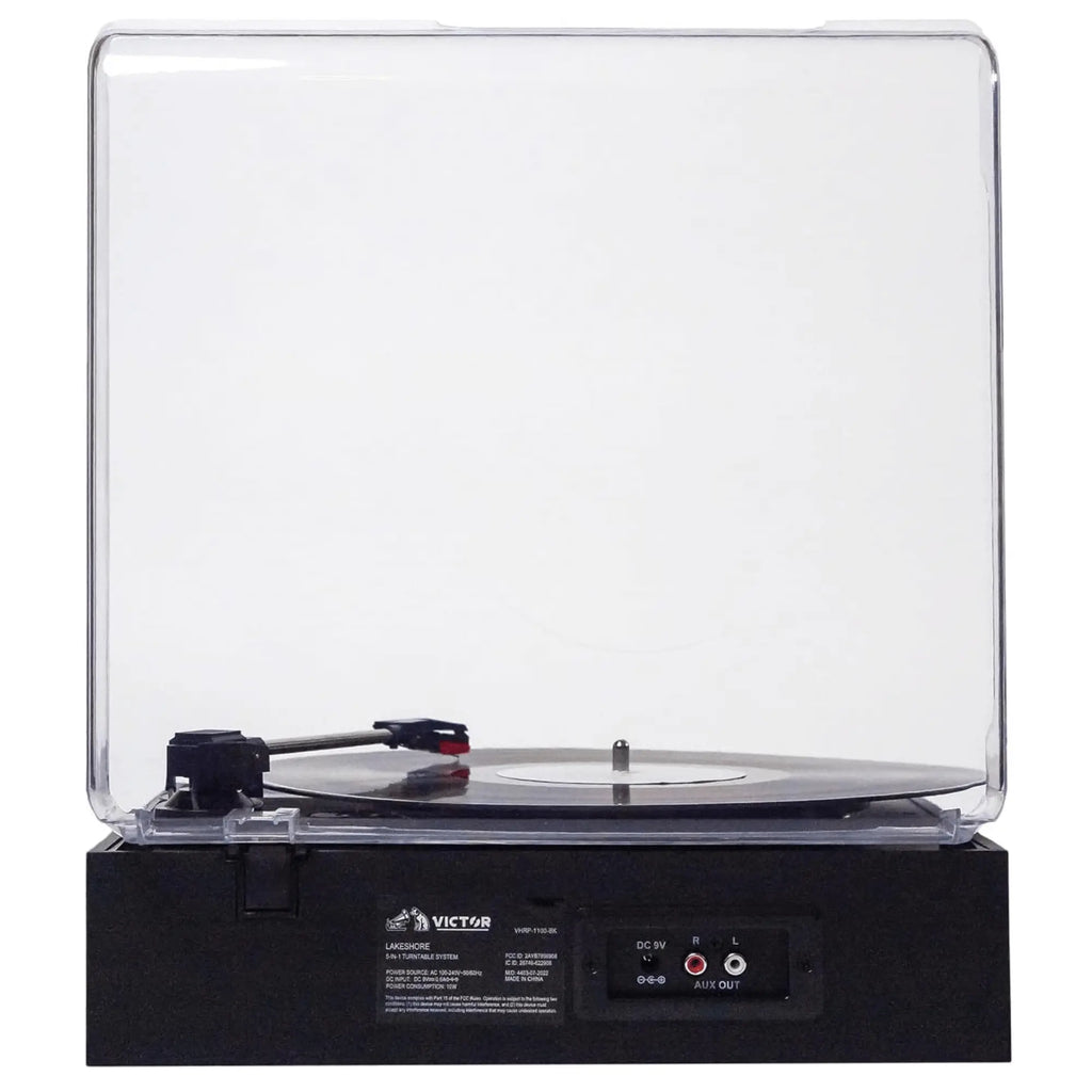 Victor Lakeshore 5-in-1 Hybrid Bluetooth Turntable System w USB and - Puck's
