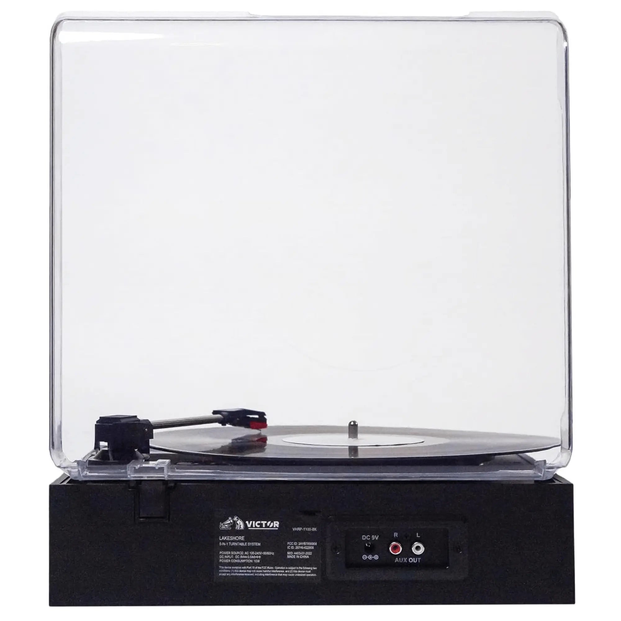 Victor Lakeshore 5-in-1 Hybrid Bluetooth Turntable System w USB and - Puck's