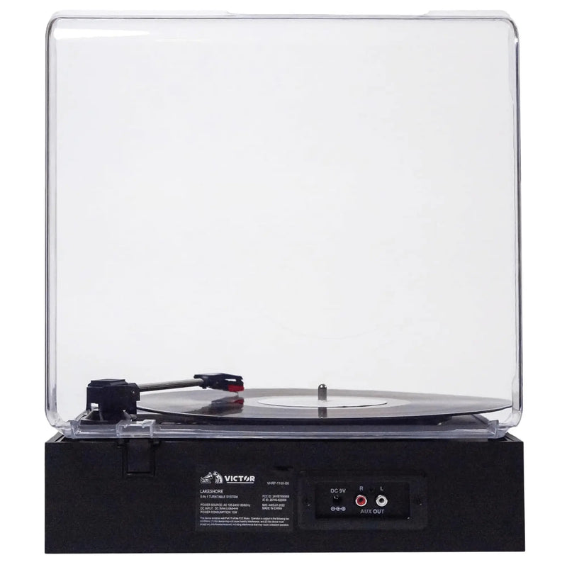 Victor Lakeshore 5-in-1 Hybrid Bluetooth Turntable System w USB and - Puck's