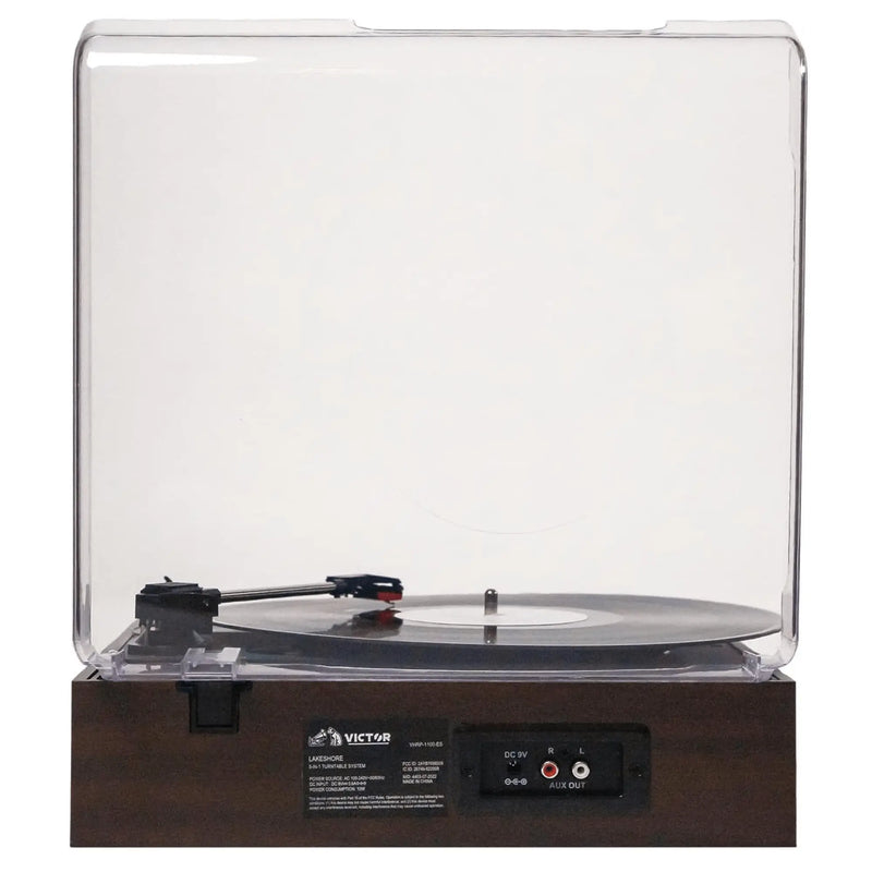Victor Lakeshore 5-in-1 Hybrid Bluetooth Turntable System w USB and - Puck's
