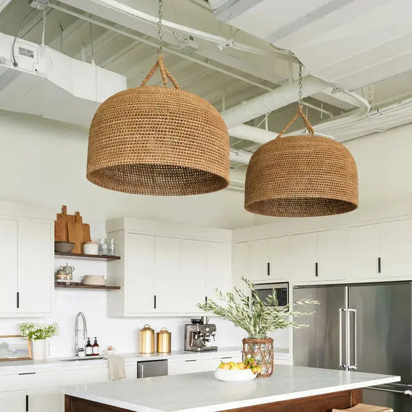 Vintage Hotel Homestay Bedroom Light Hemp Rope Woven Zen Tea Room - Puck's