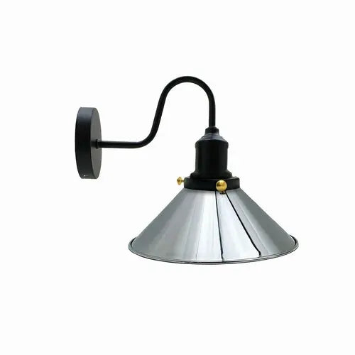 Vintage Industrial Metal Cone Shade Lighting Indoor Wall Sconce Light - Puck's