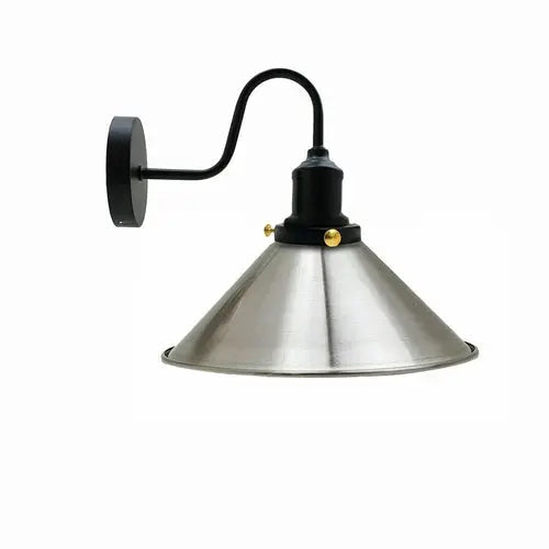 Vintage Industrial Metal Cone Shade Lighting Indoor Wall Sconce Light - Puck's