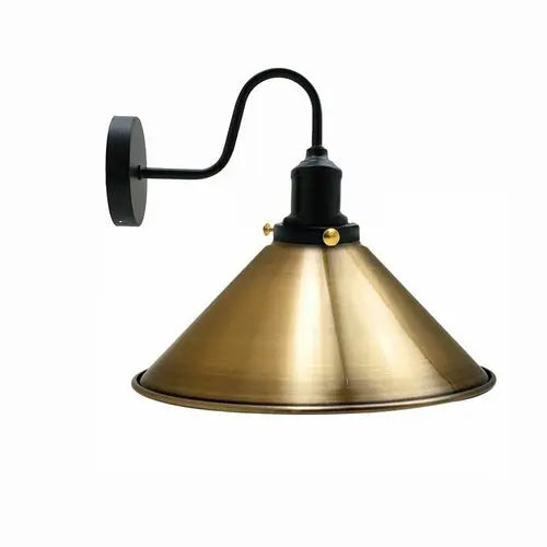 Vintage Industrial Metal Cone Shade Lighting Indoor Wall Sconce Light - Puck's