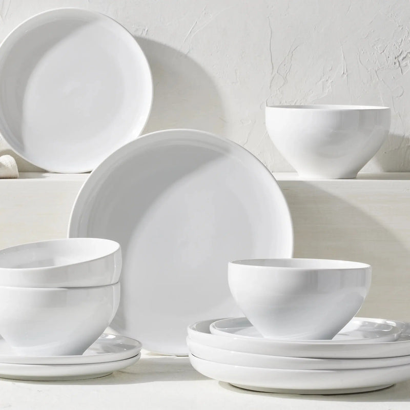 Vivian 12 Piece Porcelain Dinnerware Set - Puck's