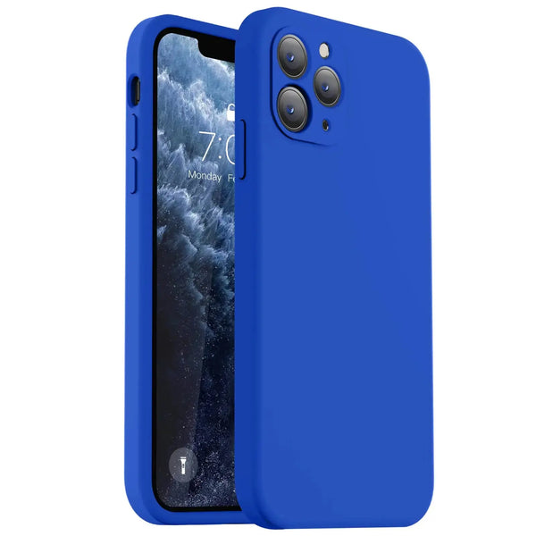 Vooii Compatible with iPhone 11 Case, Upgraded Liquid Silicone with [Flat Edges] [Camera Protection] [Soft Anti-Scratch Microfiber Lining] Phone Case for iPhone 11 6.1 inch - Black - Puck's