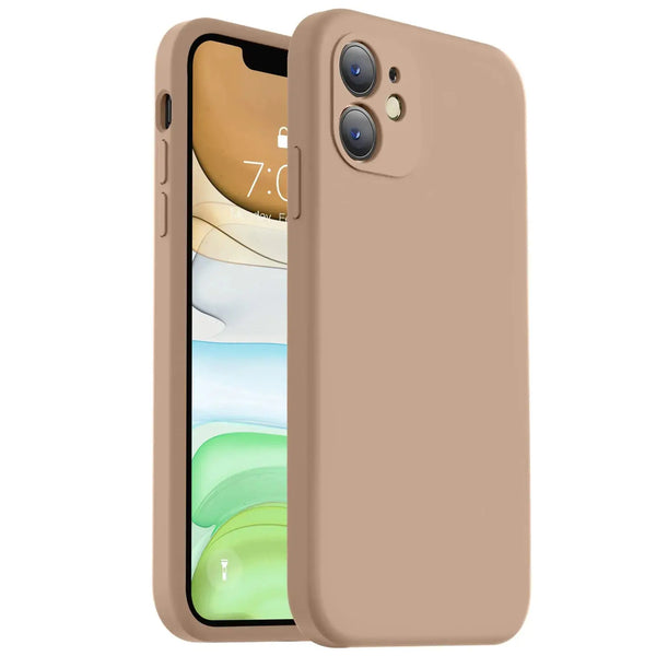 Vooii Compatible with iPhone 11 Case, Upgraded Liquid Silicone with [Flat Edges] [Camera Protection] [Soft Anti-Scratch Microfiber Lining] Phone Case for iPhone 11 6.1 inch - Black - Puck's