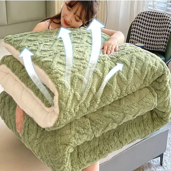 Warm Winter Cashmere Weighted Blanket - Puck's