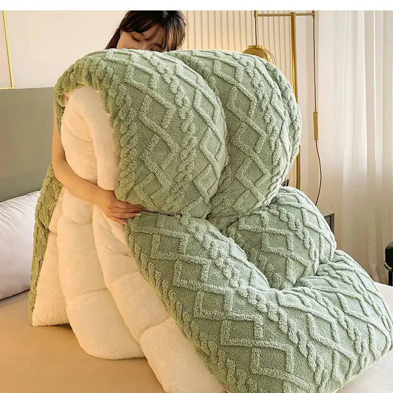 Warm Winter Cashmere Weighted Blanket - Puck's