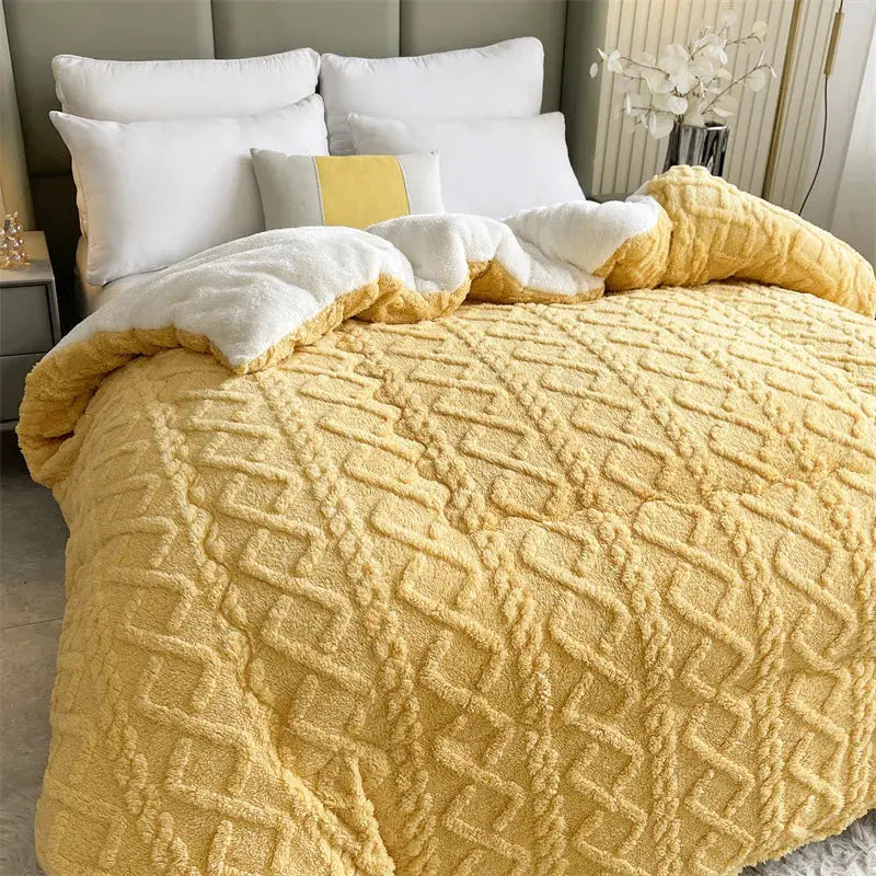 Warm Winter Cashmere Weighted Blanket - Puck's