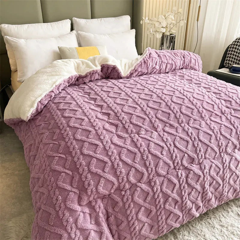 Warm Winter Cashmere Weighted Blanket - Puck's