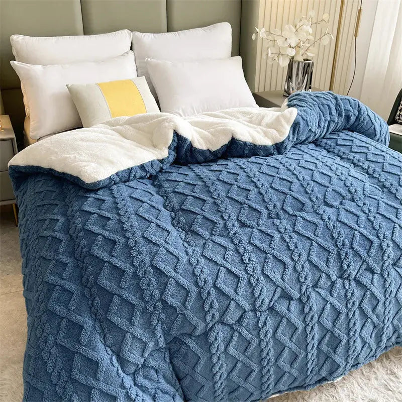 Warm Winter Cashmere Weighted Blanket - Puck's