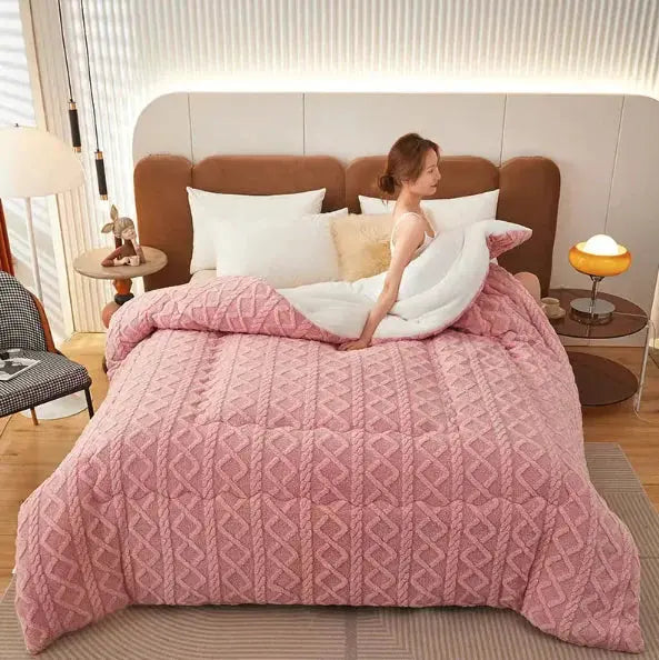 Warm Winter Cashmere Weighted Blanket - Puck's
