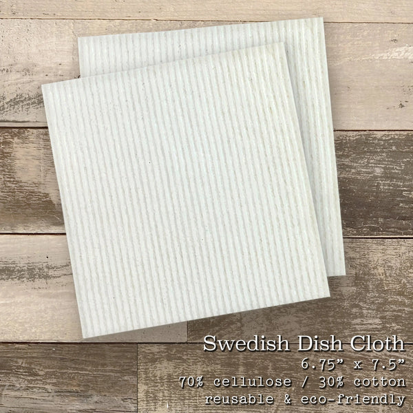 Watercolor Shells - 2pk Swedish Dish Cloth - Puck's
