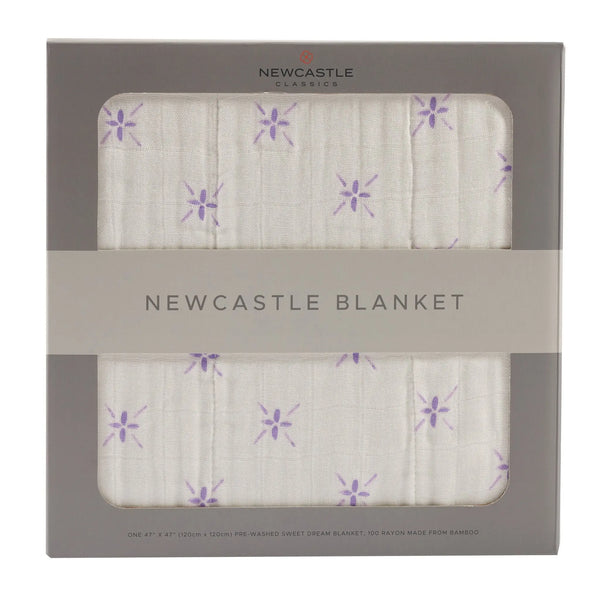 Watercolor Star and White Newcastle Blanket - Puck's