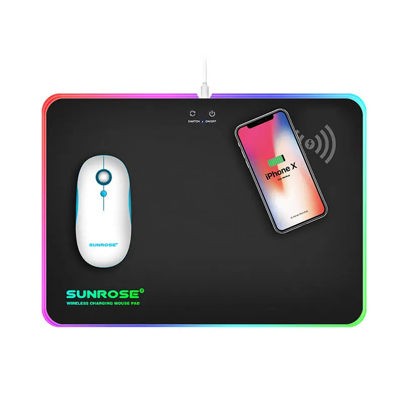 Wireless Charging Luminous Mouse Pad - Puck's