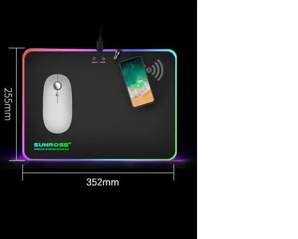 Wireless Charging Luminous Mouse Pad - Puck's