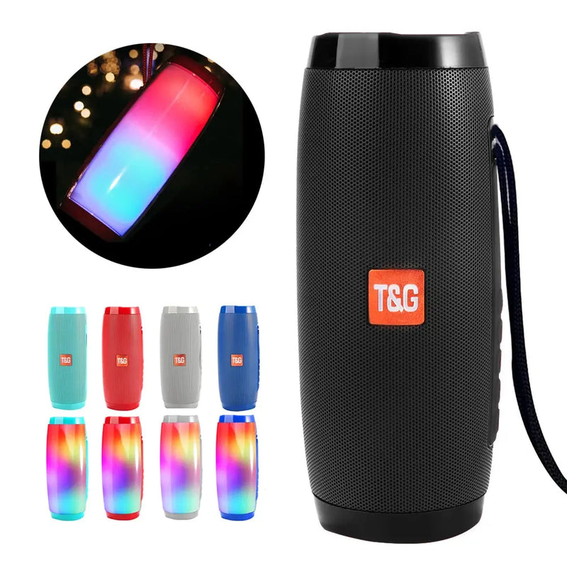 Wireless Portable Bluetooth Stereo Speaker with LED Light - Puck's