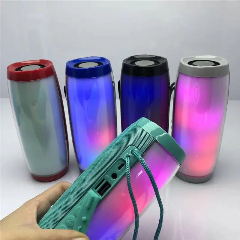 Wireless Portable Bluetooth Stereo Speaker with LED Light - Puck's