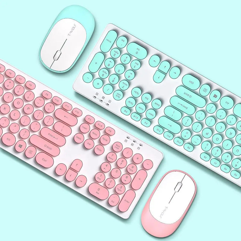 Wireless Set Keyboard And Mouse Office Notebook - Puck's
