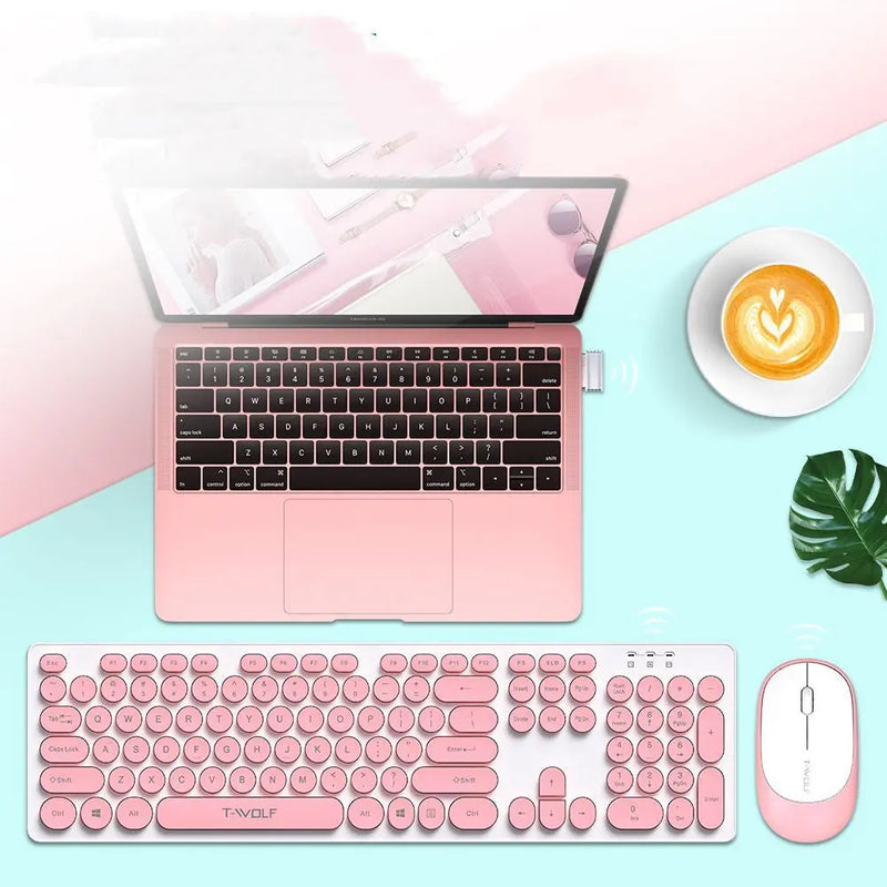 Wireless Set Keyboard And Mouse Office Notebook - Puck's