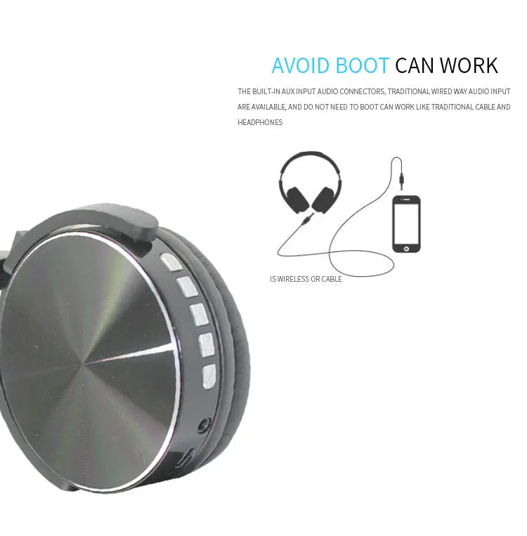Wireless noise cancelling over ear bluetooth headphones - Puck's