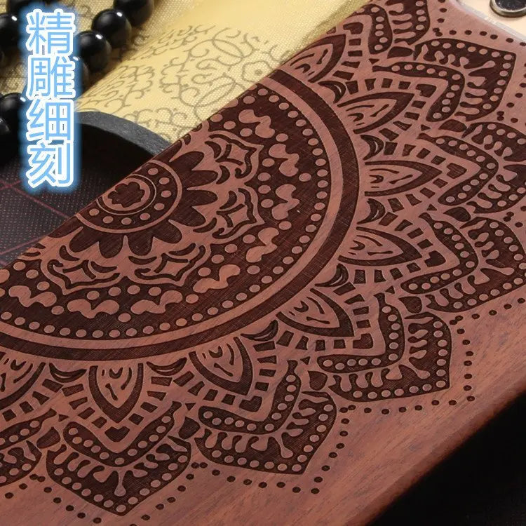 Wood Mandala iPhone Case - Puck's