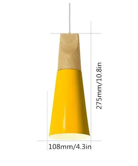 Wooden Funnel Pendant Lights - Puck's
