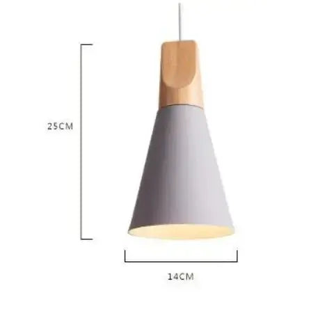 Wooden Funnel Pendant Lights - Puck's