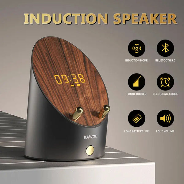 Wooden Speaker Smart Induction Speaker Phone Holder - Puck's