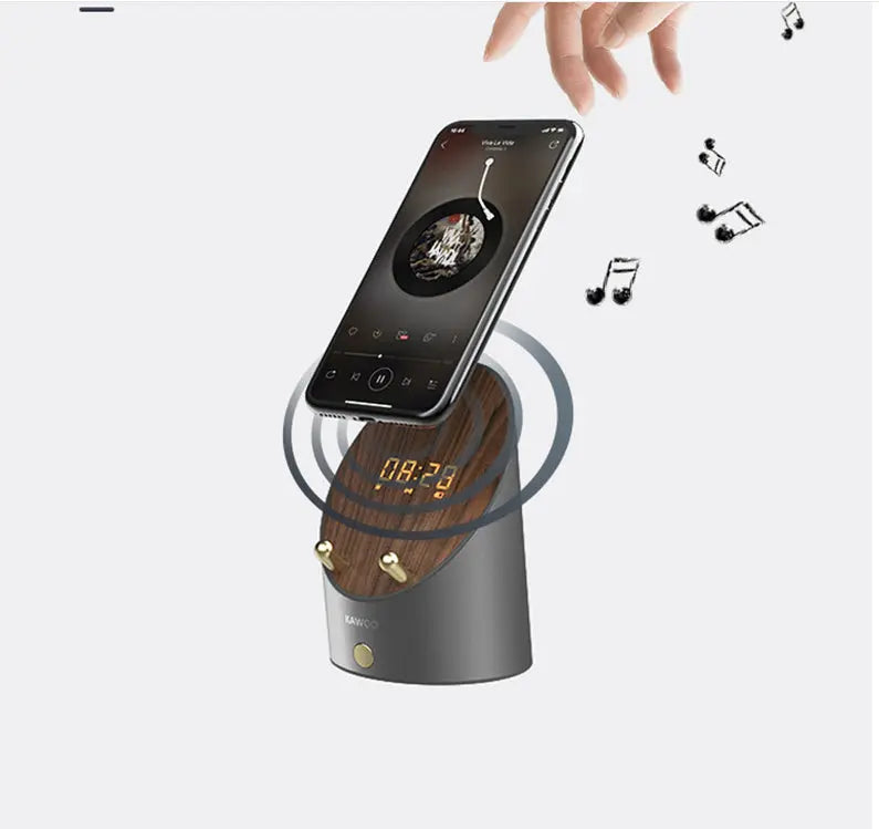 Wooden Speaker Smart Induction Speaker Phone Holder - Puck's