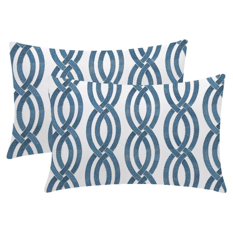 Zara - 3 Piece Crewel Embroidered Duvet Set | Linen Cotton Mix | - Puck's