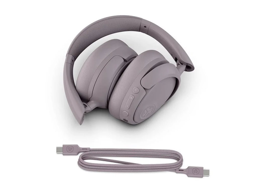 Jbuds Lux Bluetooth Over-Ear Headphones W/ Active Noise Cancellation, Mauve - Puck's