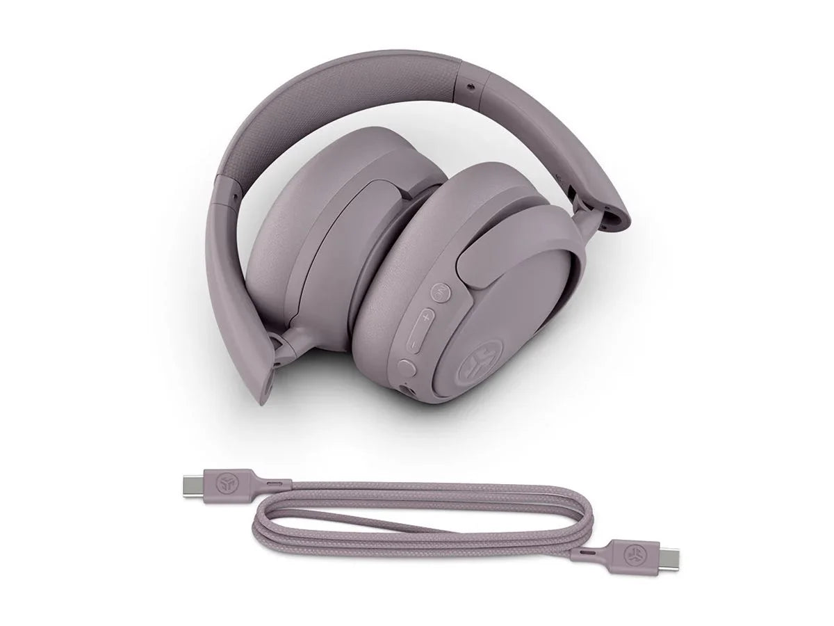 Jbuds Lux Bluetooth Over-Ear Headphones W/ Active Noise Cancellation, Mauve - Puck's