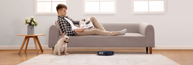 25C Wi-Fi Connected Robot Vacuum, Great for Picking up Pet Hairs, Quiet, Slim - Puck's