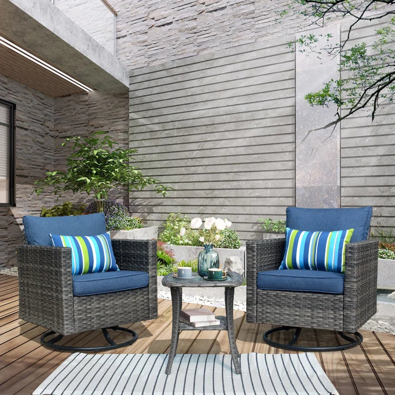 Ben 2 - Persoon Patio Conversatie Sets met Kussens