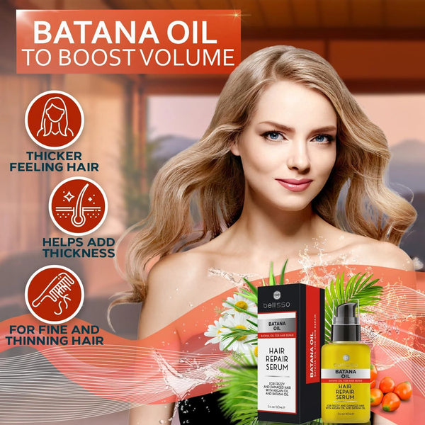 Batana Oil Hair Serum Repair Thinning Dry Damaged Fine and Split Ends - Puck's