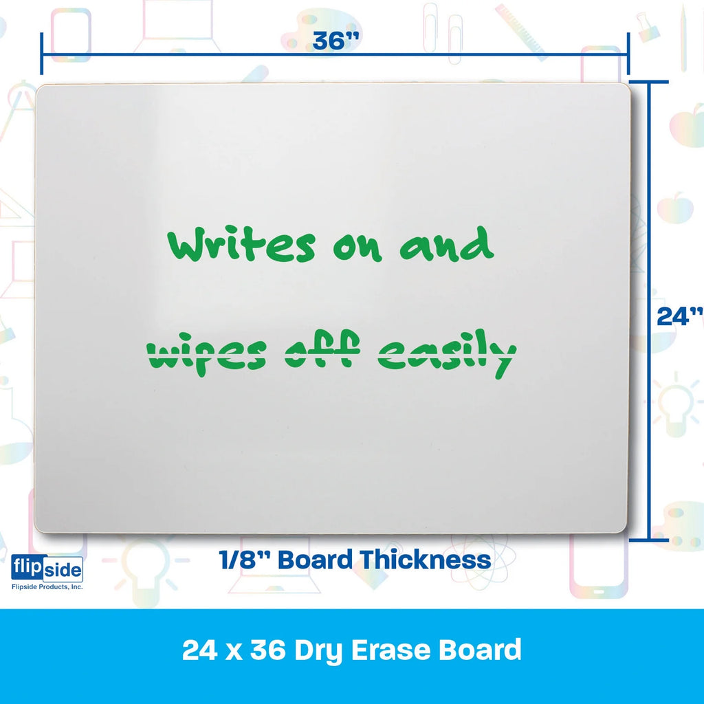 Flipside Dry Erase Board, 24 X 36 Inches