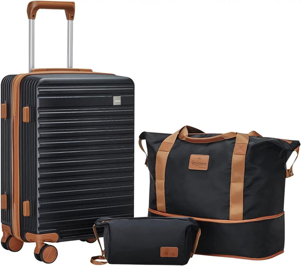 20" Carry-On Luggage, Hard Luggage with Spinner Wheels, Lightweight Luggage Set with TSA Lock - Puck's