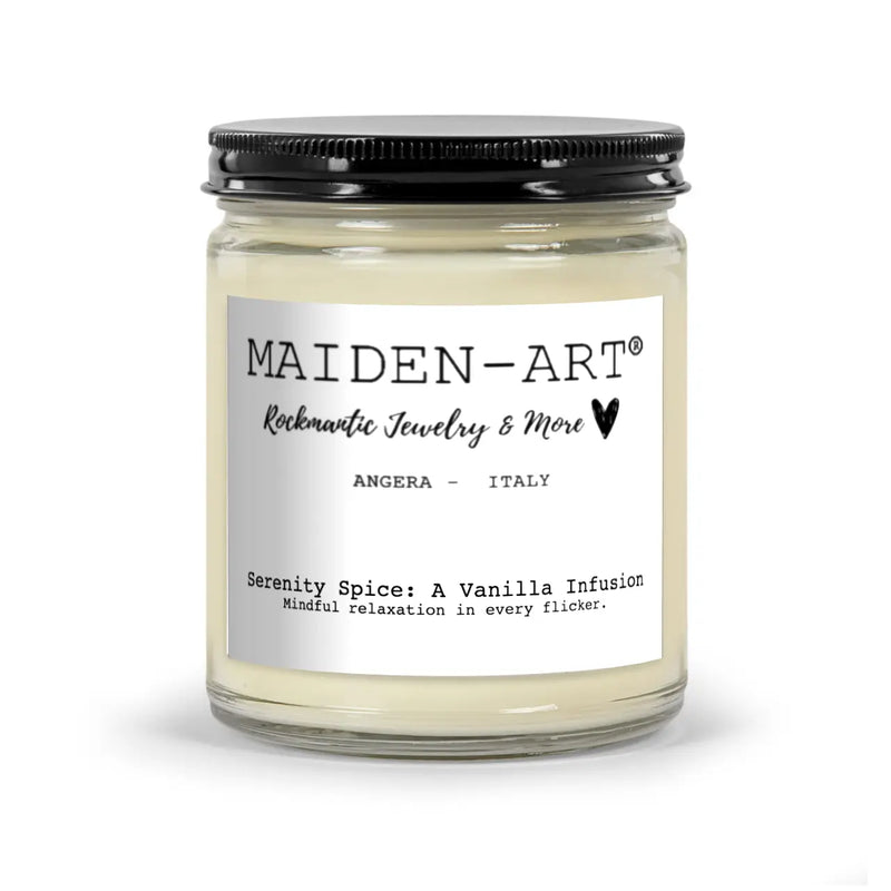 Serenity Spice: a Vanilla Infusion - Candle for Mindfulness & Meditation - Aromatherapy Candle - Puck's